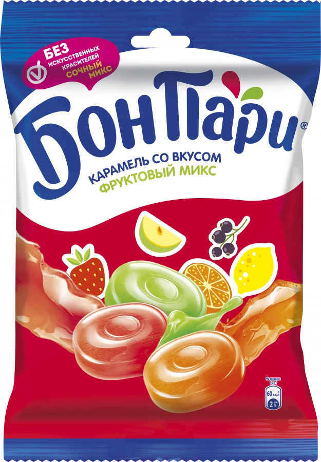БОН ПАРИ®  ФРУКТОВЫЕ ЛЕДЕНЦЫ. АССОРТИ 500г