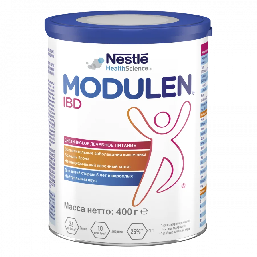 Modulen® IBD (Модулен АйБиДи), сухая смесь с нейтральным вкусом, 400 г, 1 шт.