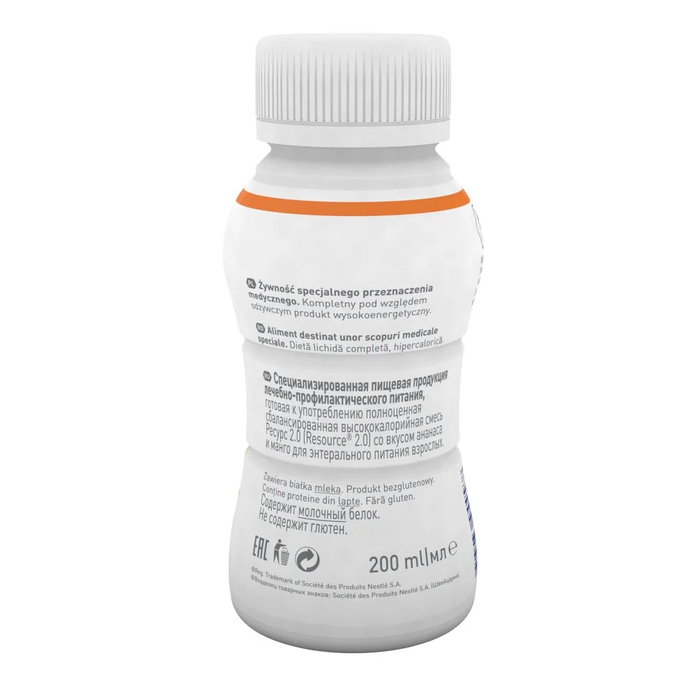 NESTLE RESOURCE RESOURCE 2.0 Ананас-Манг 6(4x200ml)