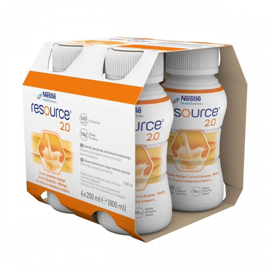 NESTLE RESOURCE RESOURCE 2.0 Ананас-Манг 6(4x200ml)