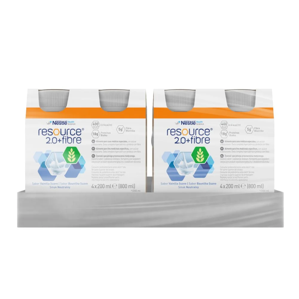 Resource®  2.0+Fibre (Ресурс 2.0+Файбер), жидкая смесь с нейтральным вкусом, 200 мл