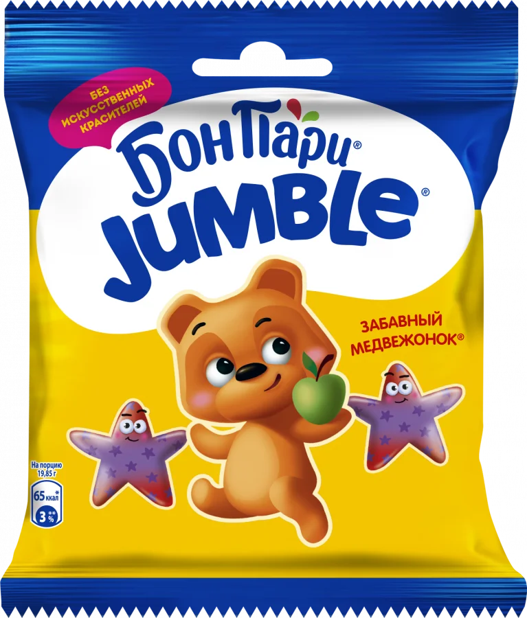 Jumble® Забавный медвежонок®. Мармелад жевательный со вкусом фруктов 70г