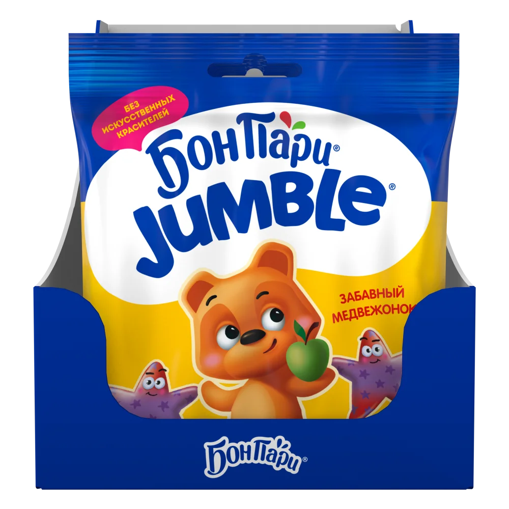 Jumble® Забавный медвежонок®. Мармелад жевательный со вкусом фруктов 70г