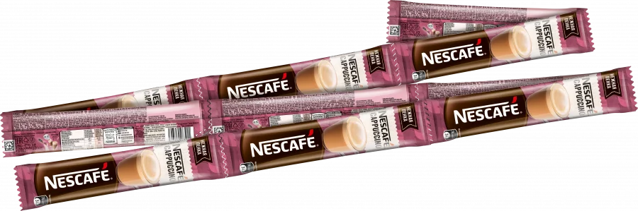 10 порций по 18 г. Цепь. NESCAFÉ® Сappuccino. Напиток кофейный, растворимый, порционный.