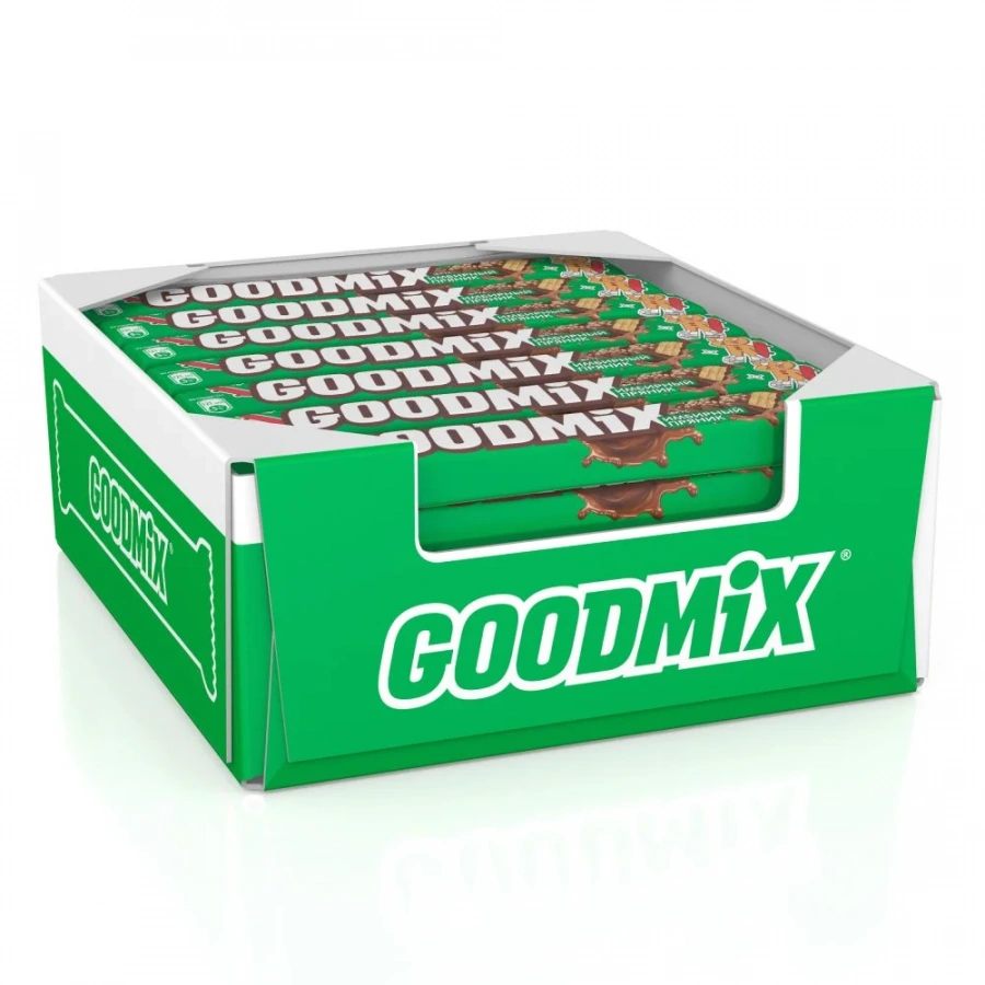 GOODMIX® Вкус имбирный пряник. Молочный шоколад со вкусом имбирного пряника с начинкой с хрустящей вафлей, декорированный