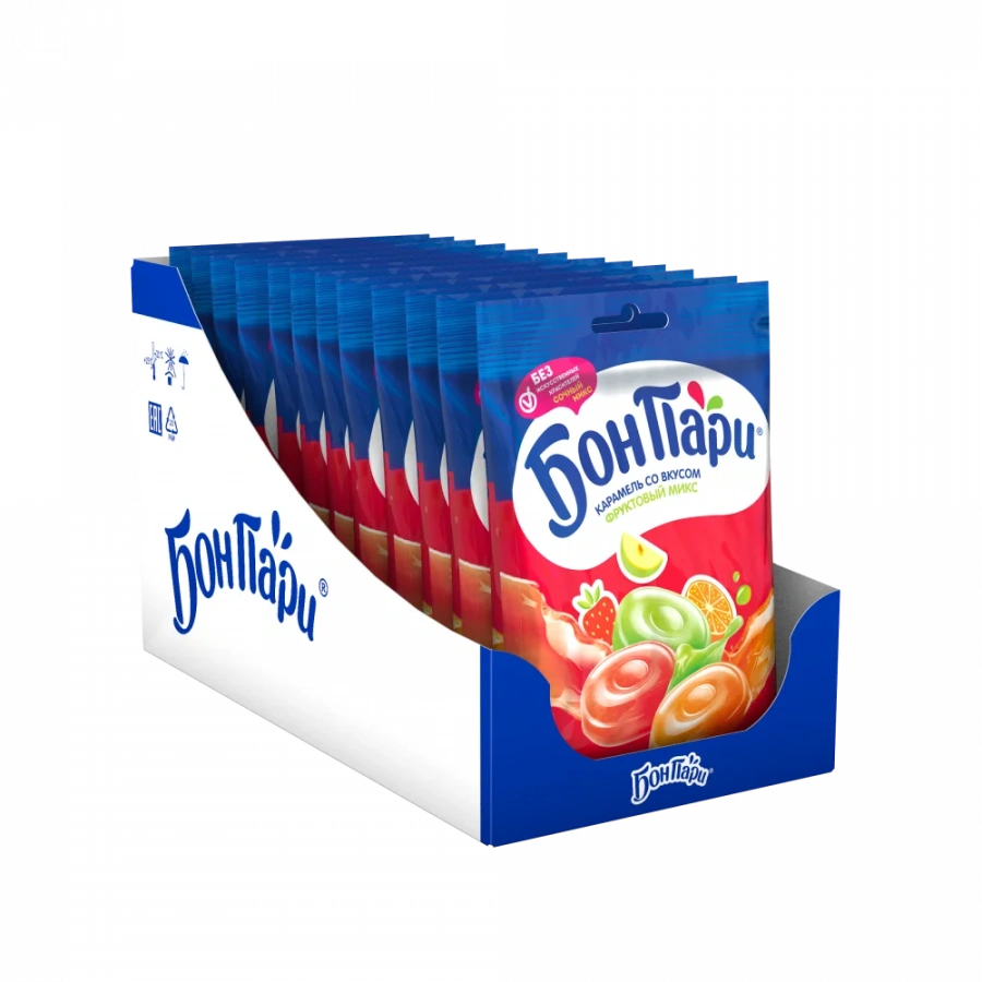 БОН ПАРИ® ФРУКТОВЫЕ ЛЕДЕНЦЫ. АССОРТИ. 75г